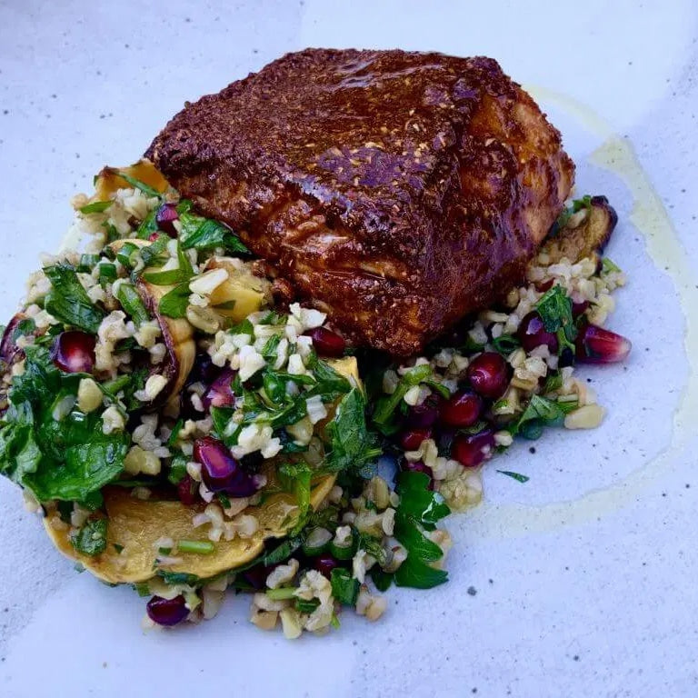 Spiced Seabass with Freekeh Tabouli | SpiceTribe