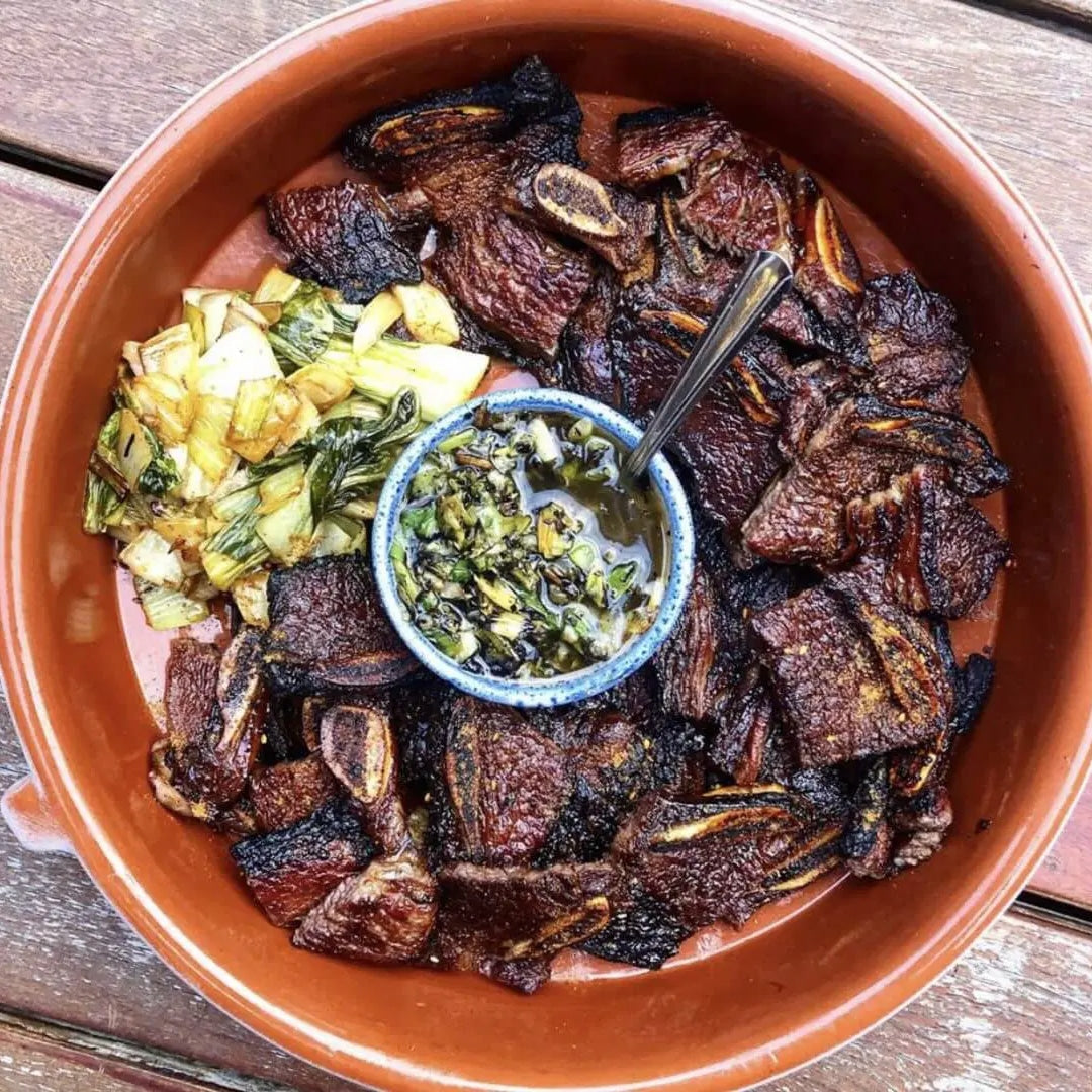 BBQ Short Ribs with Charred Scallion Ginger Sauce | SpiceTribe