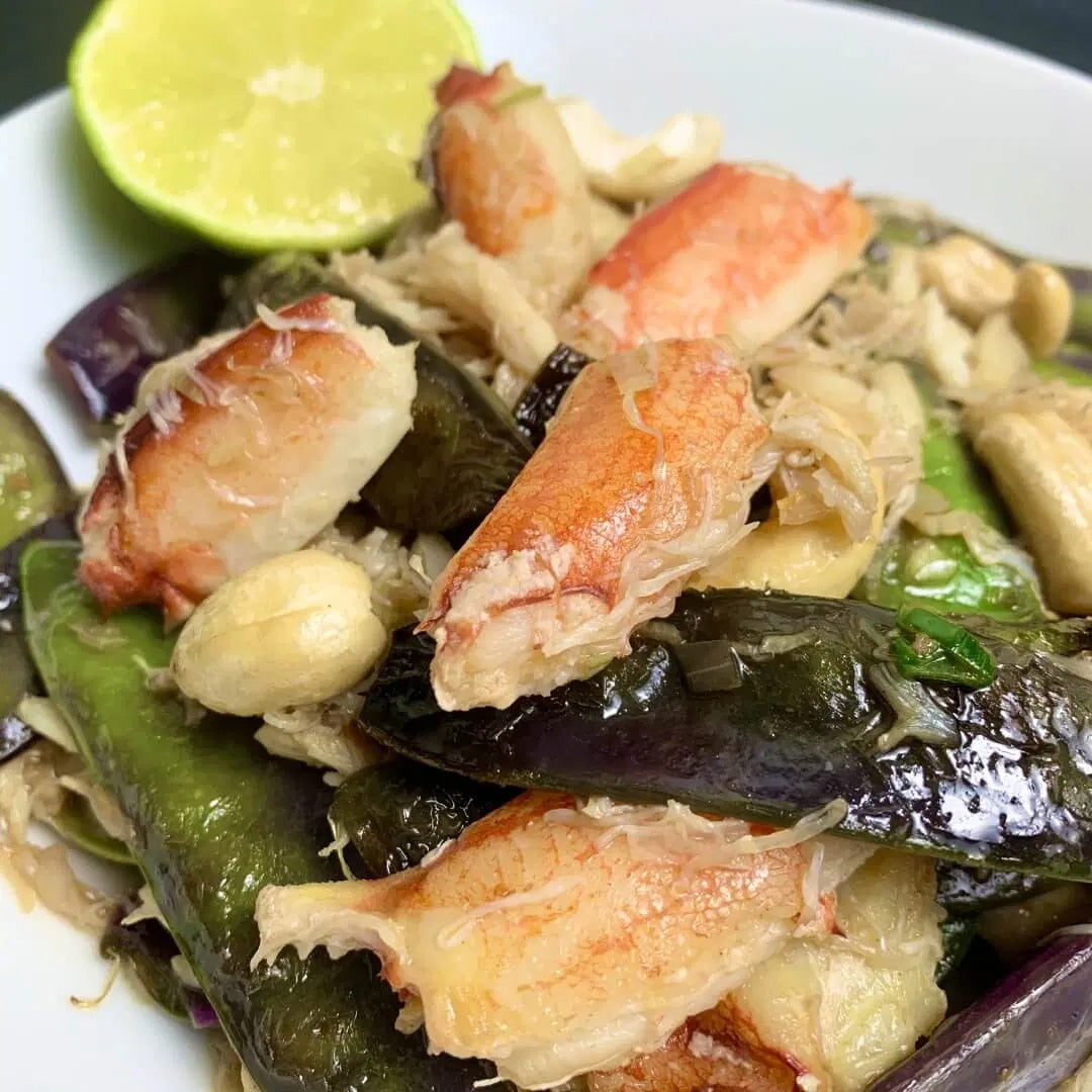 Crab and Snap Pea Stir Fry