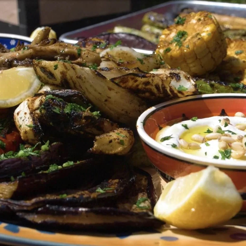 Mediterranean Style Grilled Veggie Platter