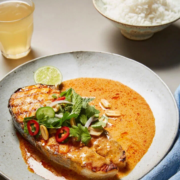 Salmon Steaks with Red Curry Sauce | SpiceTribe